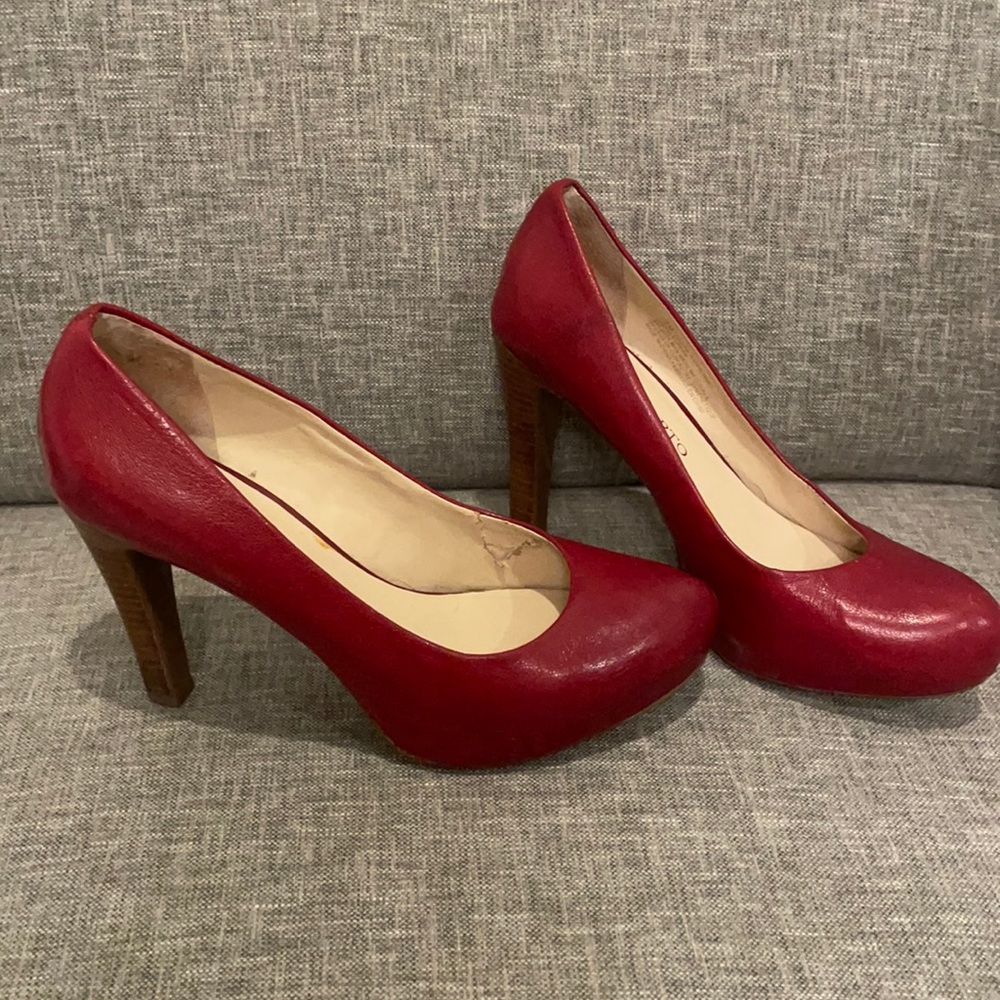 Red Franco Sarto heels